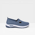 Women's Knit Slip-On Walking Trainers – Breathable Lightweight